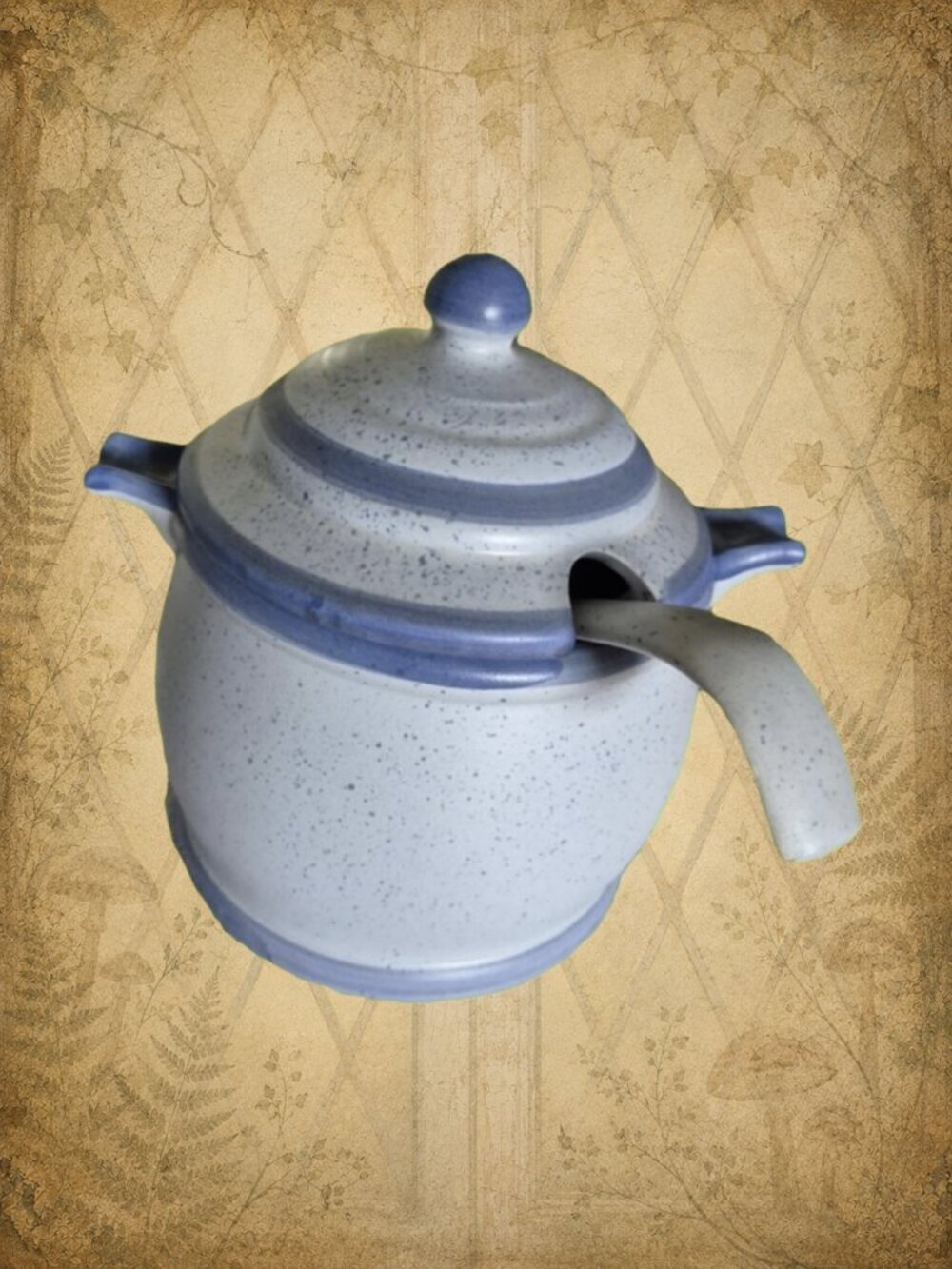 LAURENTIAN POTTERY Vintage Blue Tureen